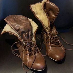 Vintage fold down booties